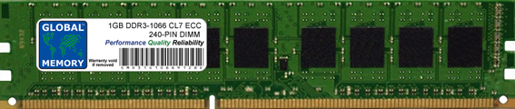 1GB DDR3 1066MHz PC3-8500 240-PIN ECC DIMM (UDIMM) MEMORY RAM FOR SUN SERVERS/WORKSTATIONS